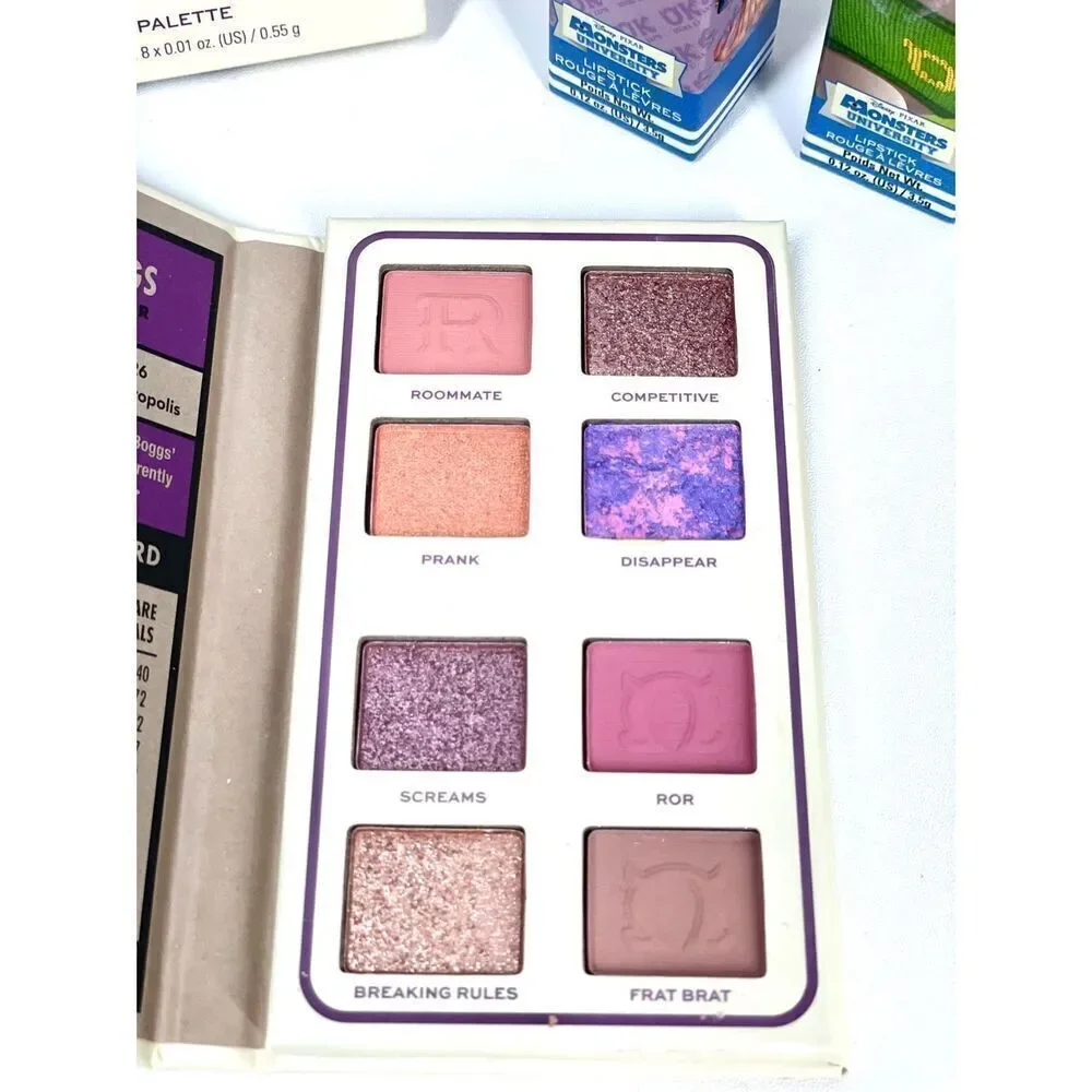 Revolution Monsters Inc Randall Boggs Eyeshadow Palette Art & Squishy Lipstick